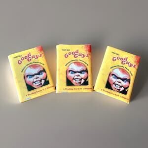 Fright Rags Good Guys Chucky Trading Card 3 Packs Lot Factory Sealed Official